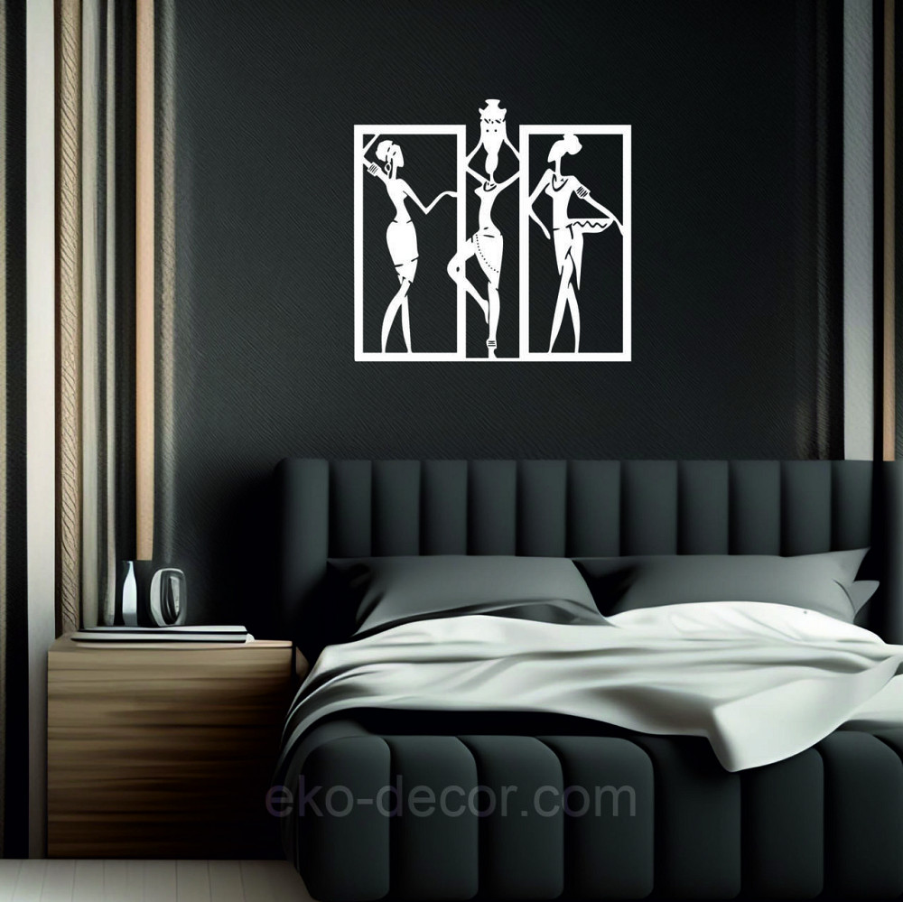 Декоративное настенное Панно «Девушка» Декор на стену 70*66 см, Белый Киев - изображение 7