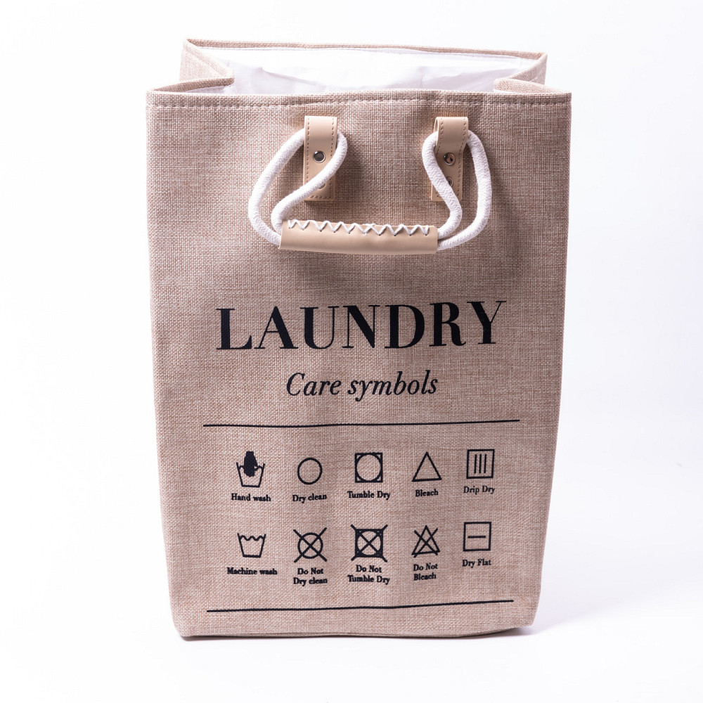 Yiwu Кошик для білизни 31×26×44 (см) м'який 28 (л) Бежевий HP-41-2BE Київ - фото 1