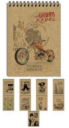 Блокнот A6/80 арк."Графіка" # верхня спіраль, перфорація, KRAFT, KF6180K, шт Київ