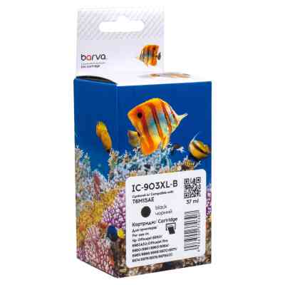 Картридж Barva HP 903XL (T6L99AE/T6M15AE) 825c, black (IC-903XL-B) Винница