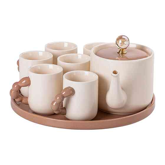 Yiwu Чайний набір на 6 персон із порцелянаовою підставкою HP-15-24 Коломыя