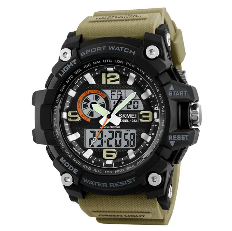 Чоловічий годинник Skmei Del 1283 Хакі Вінниця - фото 3