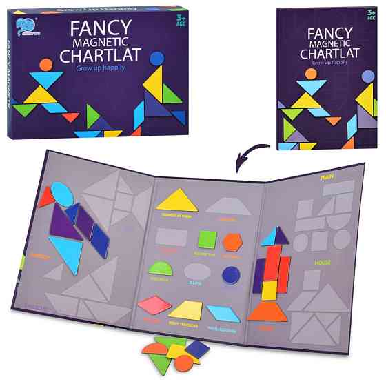 Дитяча розвиваюча гра "Магнітний танграм" 8326-2, 27 деталей Вінниця