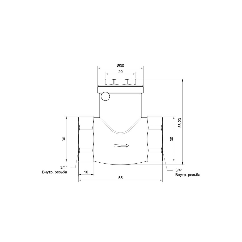 Обратный клапан Thermo Alliance Standart 3/4
