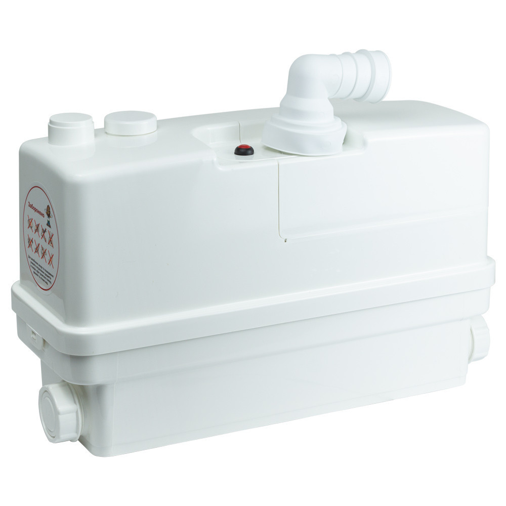 Станція каналізаційна 0.6кВт Hmax 8.5м Qmax 110л/хв 3 входу + фронтальний вхід 90мм LEO 3.0 WC601A (776914) Рівне - фото 2