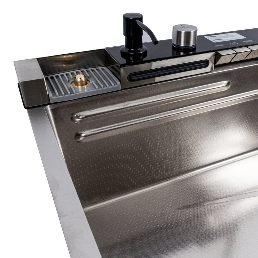 VALESO Мийка кухонна сатин Valeso Handmade "Водоспад" (ДЕКОР) 68х45M Киев - изображение 8