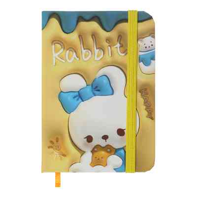 Книга записная ZiBi Yammi A7 в клеточку твердая обложка на резинке 80 листов, желтая (ZB.117101) Винница