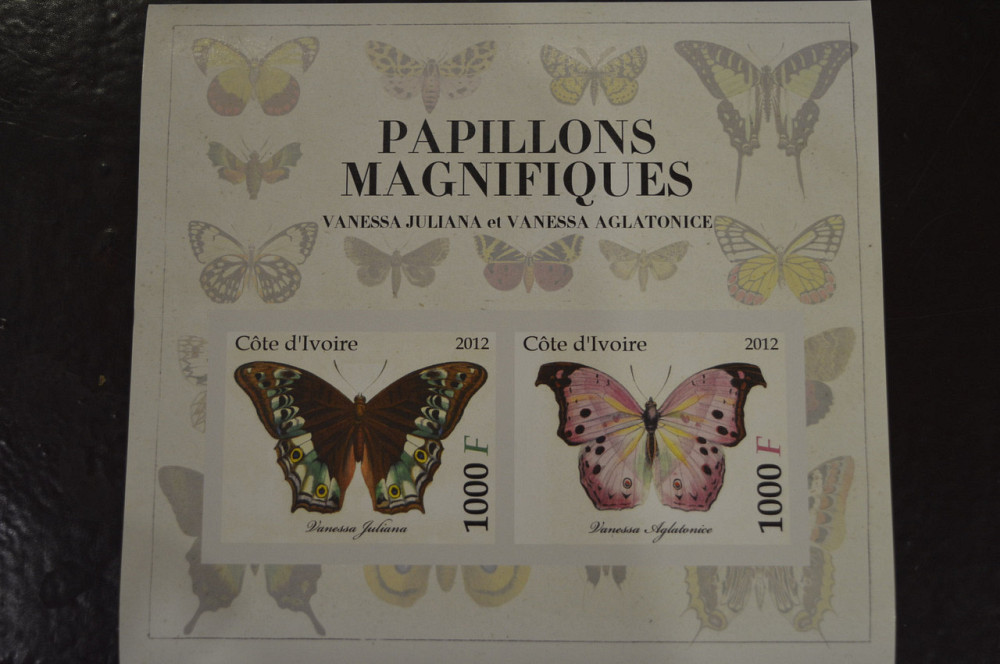 Кот-д’Ивуар. Фауна. Марки. Блок. 2012 год (И) Полтава - изображение 1