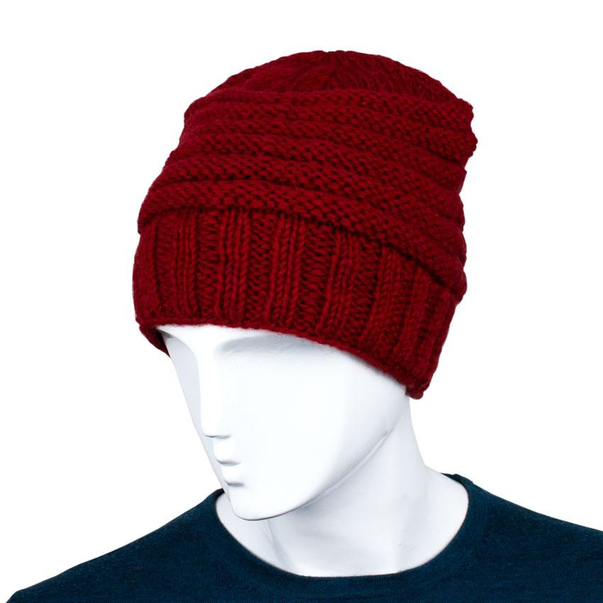 Вязаная женская шапка из шерсти Киев - изображение 1