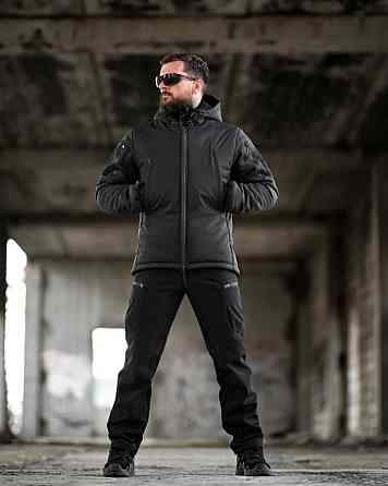 Зимовий тактичний костюм PANCER чорний ТР6498 Одеса