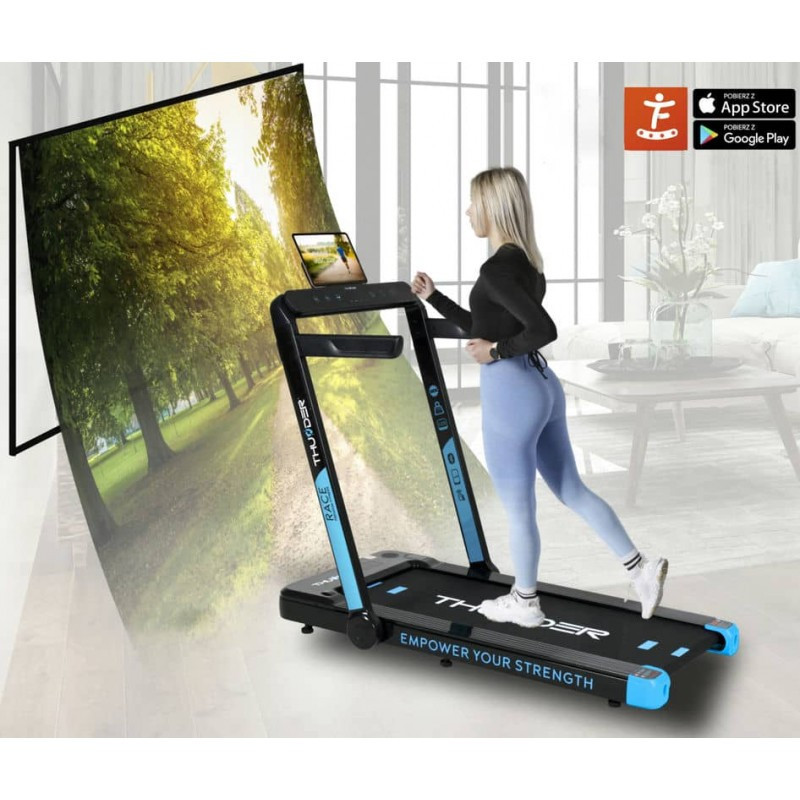 Бігова доріжка електрична THUNDER RACE-BLUE Київ - фото 10