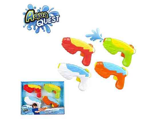 Водний пістолет 16см в асортименті 4шт (38x5x29см) ТМ AQUA QUEST Київ