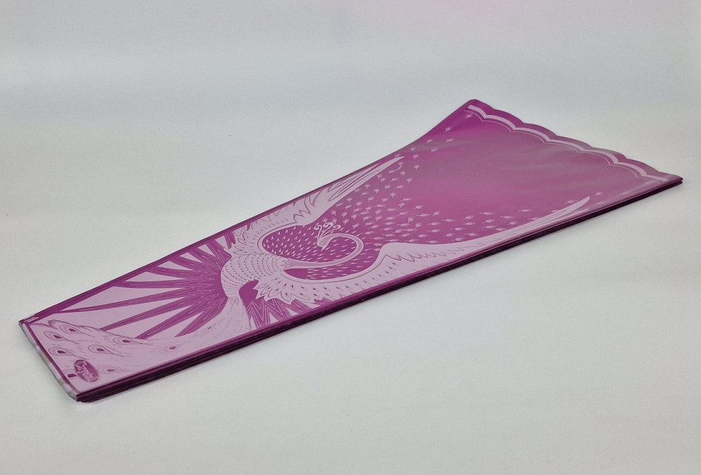 Конусне паковання під квіти h80/14низ/38верх метал малиновий (100 шт.) візерунок144 (6) (100 шт) Харків - фото 1