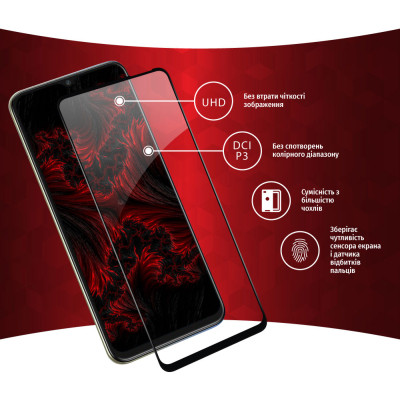 Стекло защитное Intaleo Full Glue Tecno Spark 8p (1283126533167) Винница - изображение 3