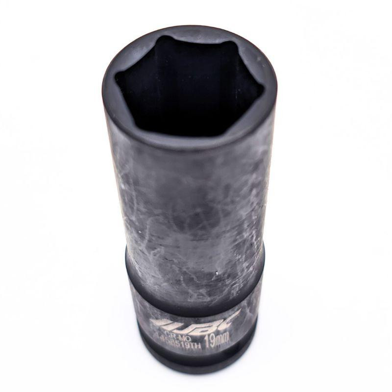 Головка ударна тонкостінна 1/2" 19 мм, 6 г, L = 85 мм для колісних гайок JBC-4458519TH Одеса - фото 2