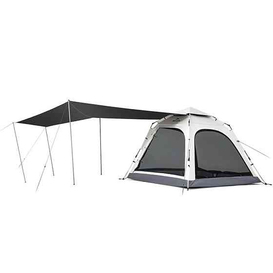 Палатка четырехместная с тентом автоматическая Naturehike Ango CNK2550WS010, серая Киев