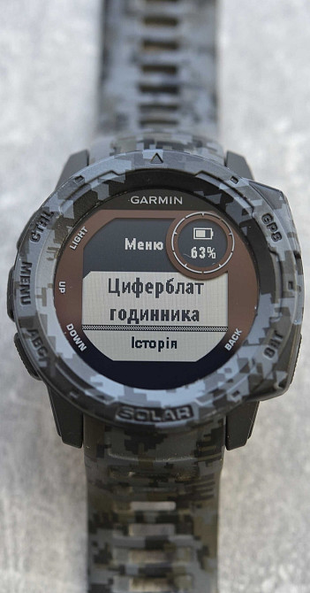Смарт-Часи Garmin Instinct Solar camo pixel GPS Київ - фото 5