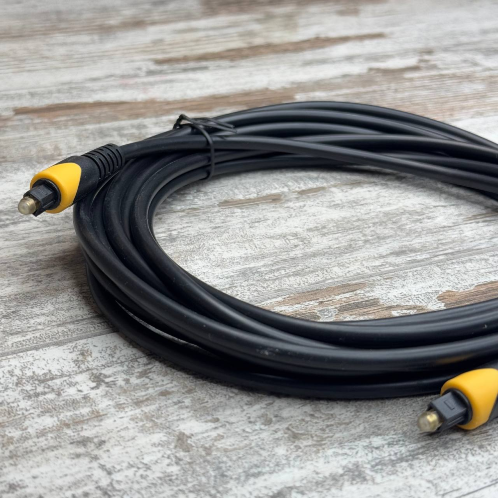 Аудіо кабель оптичний Toslink-Toslink 5 м OD5.0 для передачі багатоканального звуку Київ - фото 5