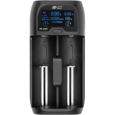 Зарядний пристрій для акумуляторів PowerPlant PP-UM2 (Ni-Mh, Ni-Cd, Li-ion, LiFePO4 / input DC 5V/2A) (AA620180) Вінниця - фото 1