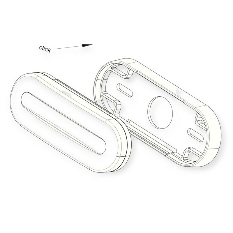 Фонарь овальный белый 125х50мм с кронштейном FT-070 B, K маркерный Мукачево - изображение 1