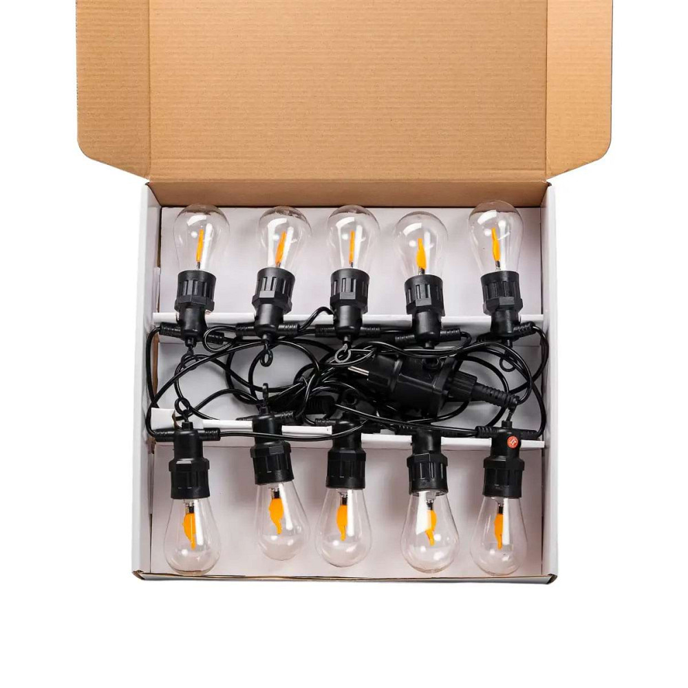 Garlando Ретро гірлянда вулична 10 LED лампочок 5 метрів А60 Коломия - фото 6