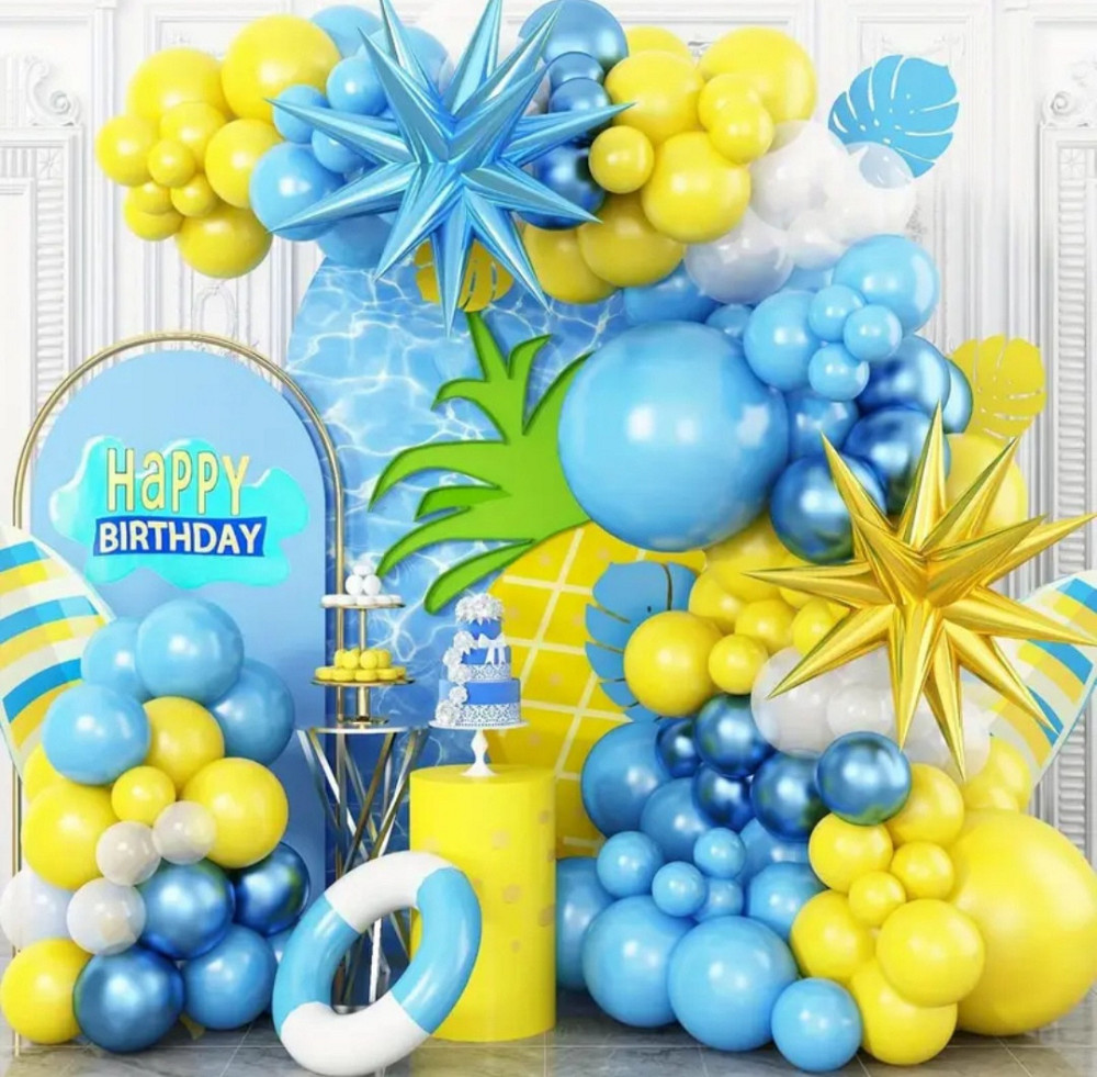 Набір для фотозони жовто-блакитний Київ - фото 1