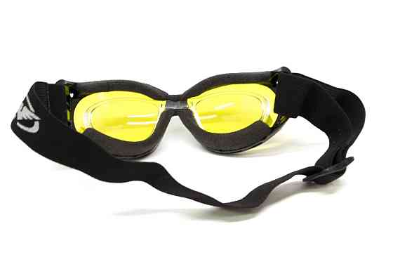 Окуляри захисні з ущільнювачем Global Vision Eliminator RX (yellow) Anti-Fog, жовті з діоптричною вставкою Запоріжжя