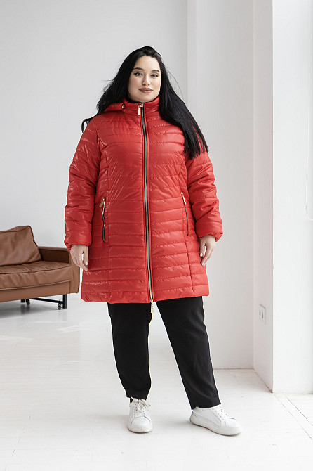 Женская демисезонная удлиненая куртка курточка больших размеров. 54-78р Киев - изображение 6