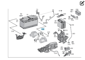 Mercedes-Benz  A1665407215 Силовий джгут проводів стартера та генератора ML/GLE W166 GLE Coupe C292 GL/GLS X166 Одеса