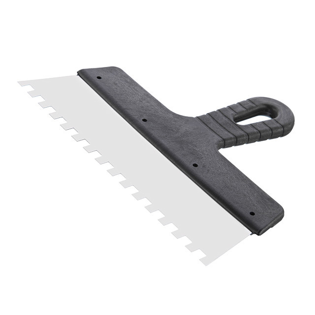 Шпатель из нержавеющей стали, 250 мм, зуб: 8×8 мм INTERTOOL KT-2258 Киев - изображение 2