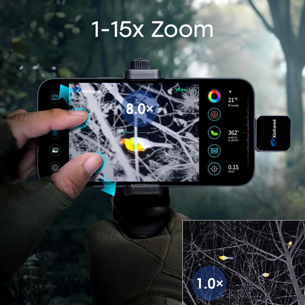Тепловізор для смартфона на Android Xinfrared XH15 + тримач (90-00031) Київ - фото 7