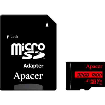 Карта памяти Apacer 32GB microSD class 10 UHS-I V10 A1 (AP32GMCSH10UB-R) Винница