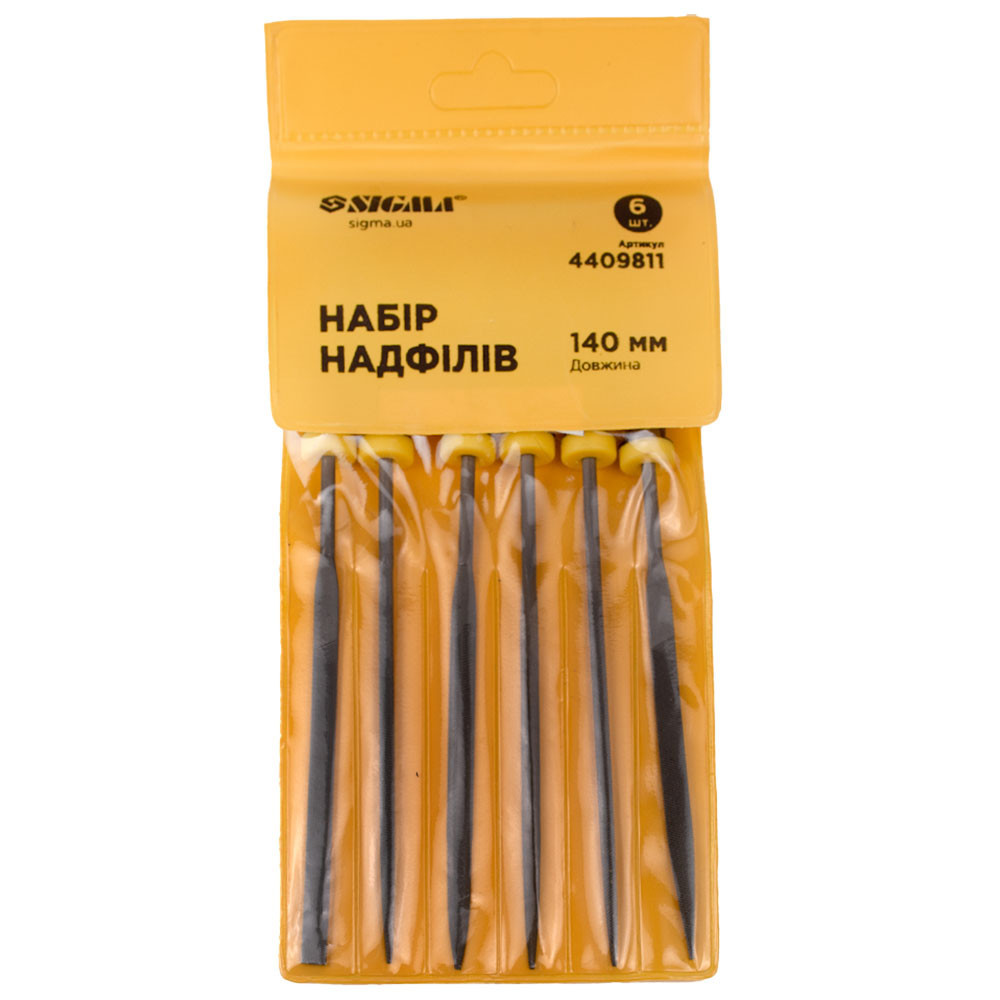 Набір надфілей 6 шт 140 мм SIGMA (4409811) Київ - фото 8