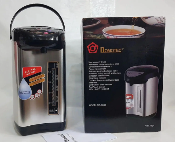 Електричний термопот Domotec MS-6000 6 л, 800 Вт з автонасосом і підтримкою температури води Одеса - фото 9