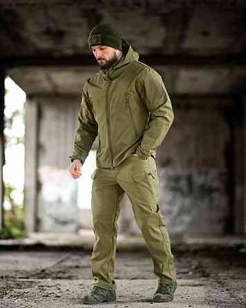 Демисезонный тактический костюм софшел TIGER олива ПП8241 Одесса