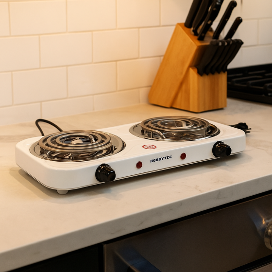 Електроплита настільна,2000 Вт,2 конфорки HP-03D,механічне керування SBR Київ