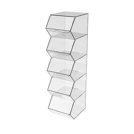 Диспенсер EKOSTAR вертикальный для мармеладов, снеков, орехов 5 ячеек Киев