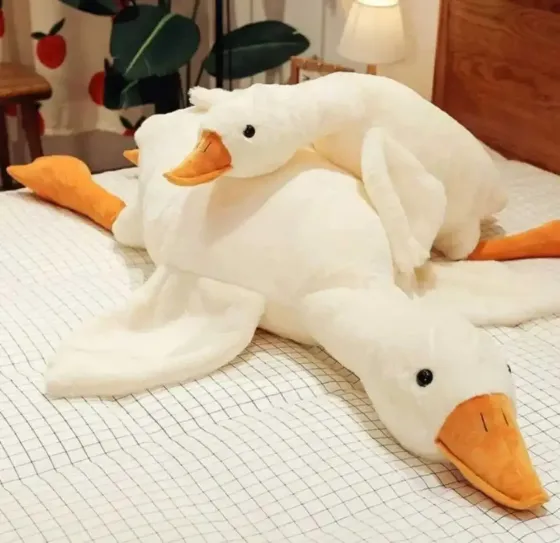 110 см Мягкая плюшевая игрушка подушка обнимашка Гусь, Гусь-обнимусь Коломыя