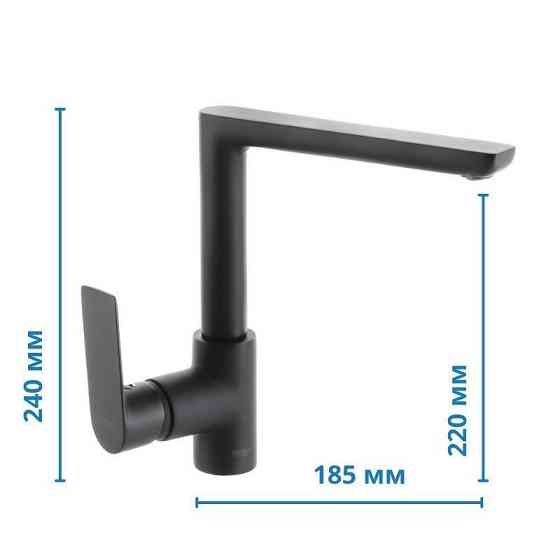 Змішувач для кухні Haiba Alex 018 Чорний   ( HB3927 ) 38229 Харків