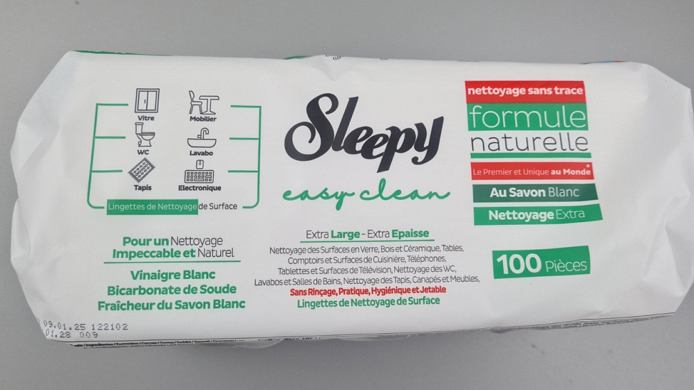 Волога серветка 100 шт. з клапаном для прибирання "SLEEPY" EXTRA CLEANING ЗЕЛЕНА (1 пачка) Харків - фото 3