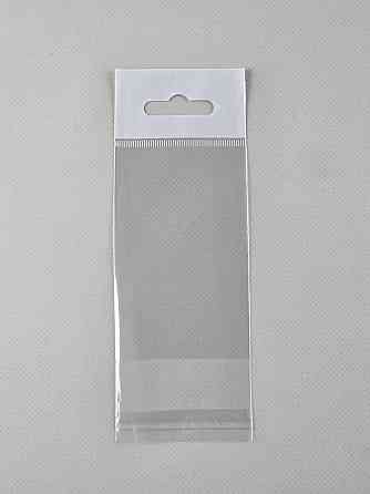 Пакеты для упаковки прозрачные с клейкой лентой и подвесом 6*9 +4\25мк +скотч(+еврослот3,5) (1000 шт) Харьков