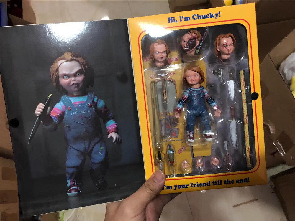 NECA Лялька Чакі. Фігурка із фільму Чакі. Іграшка Chucky. Чаки із змінними аксесуарами 10 см Київ - фото 10