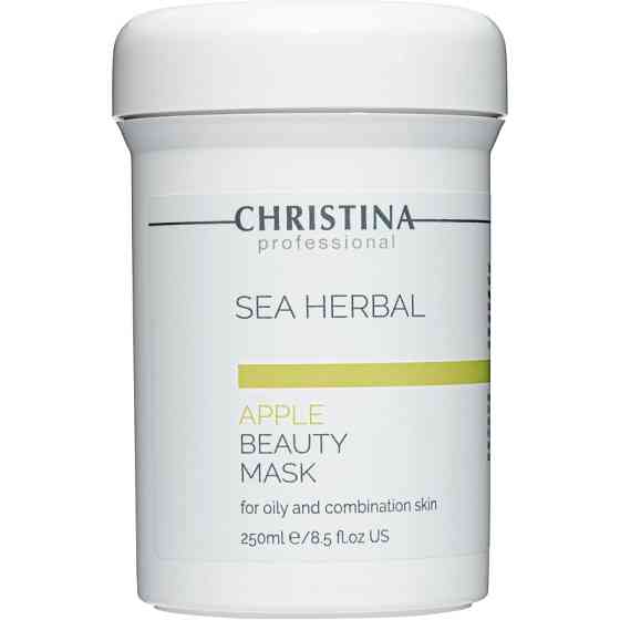 Яблучна маска для жирної та комбінованої шкіри Christina Sea Herbal Beauty Mask Green Apple 250 мл Дніпро