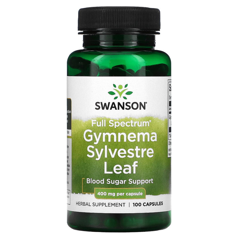 Джимнема сильвестра (Gymnema Sylvestre Leaf) 400 мг 100 капсул Київ - фото 2