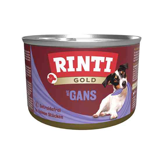 Rinti Gold mit Gans РИНТИ ГОЛД ГУСЬ беззерновой полнорационный натуральный влажный корм для собак Киев