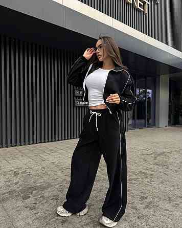 Женский стильный и теплый флисовый костюм двойка Одесса