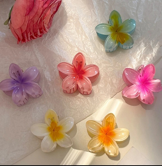 Заколка-крабік квітка маленька Сміла - фото 4