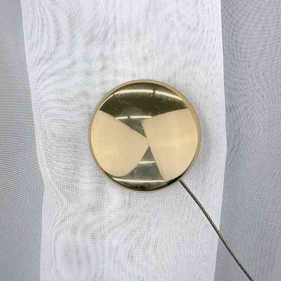 Магниты для штор и гардин Круг 2 шт Золотистый (81-289) Киев