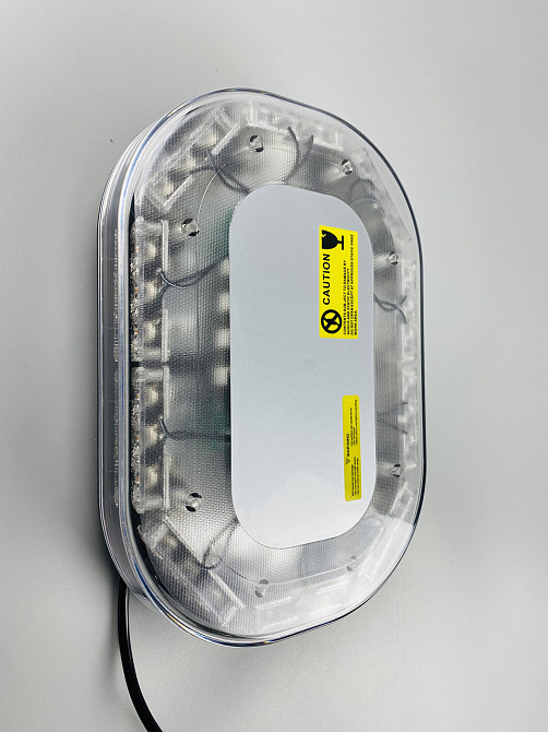 Проблисковий маячок світлодіодний для спецтехніки 12В/24В живлення від прикурювача на магніті LED діодний маяк Мукачево - фото 7