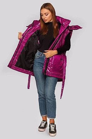 МОДНЫЙ ЖИЛЕТ АЛИСА ИЗ ПЛАЩЕВКИ С ПОЯСОМ . S-XL р. Киев - изображение 3